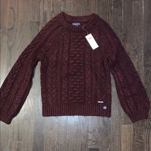 Abercrombie Burgundy Sweater